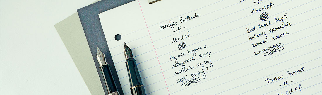 Stalówki Parker i Sheaffer F i M